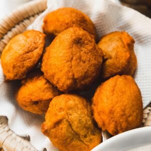 Freshly fried Akara balls served hot in Abuja